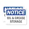 Signmission Oil And Grease Storage, 10 in W x Rectangle, Vinyl Decal OS-2PACK-NS-D-710-L-16961 - alternate 1